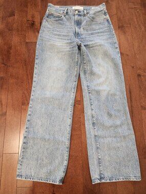 Aritzia Denim Forum women's the high rise wide leg size 27 blue jeans